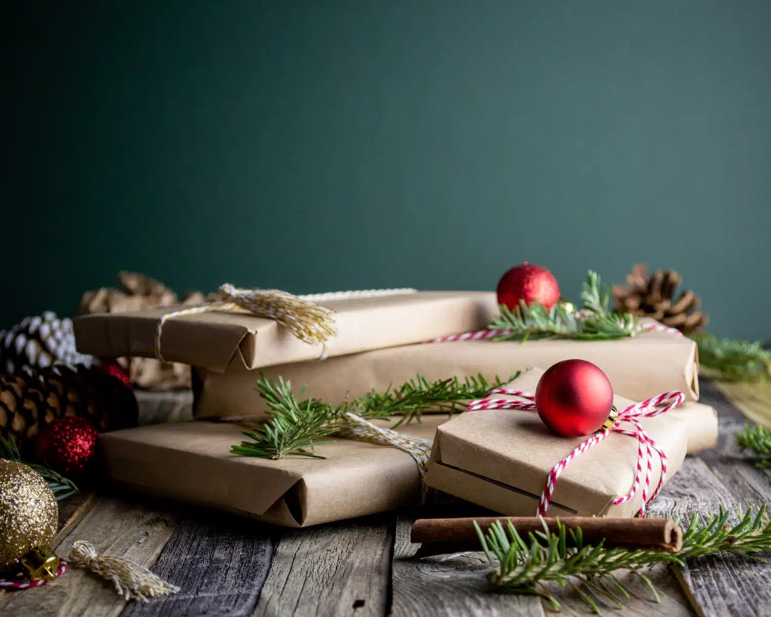 gift boxes on table